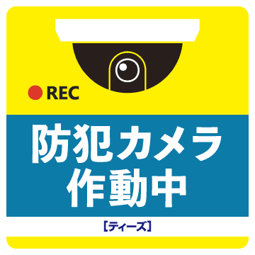 防犯カメラステッカーイメージ画像