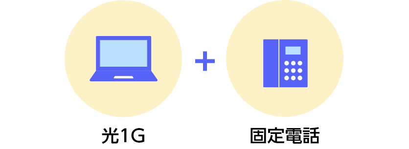 光1G＋固定電話